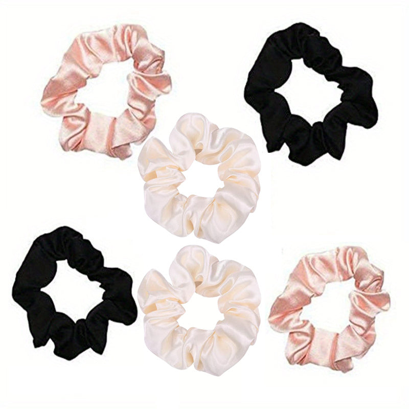 Satin Scrunchies Hair Tie Silky Hair Rope Ponytail Holder Hair Accessories