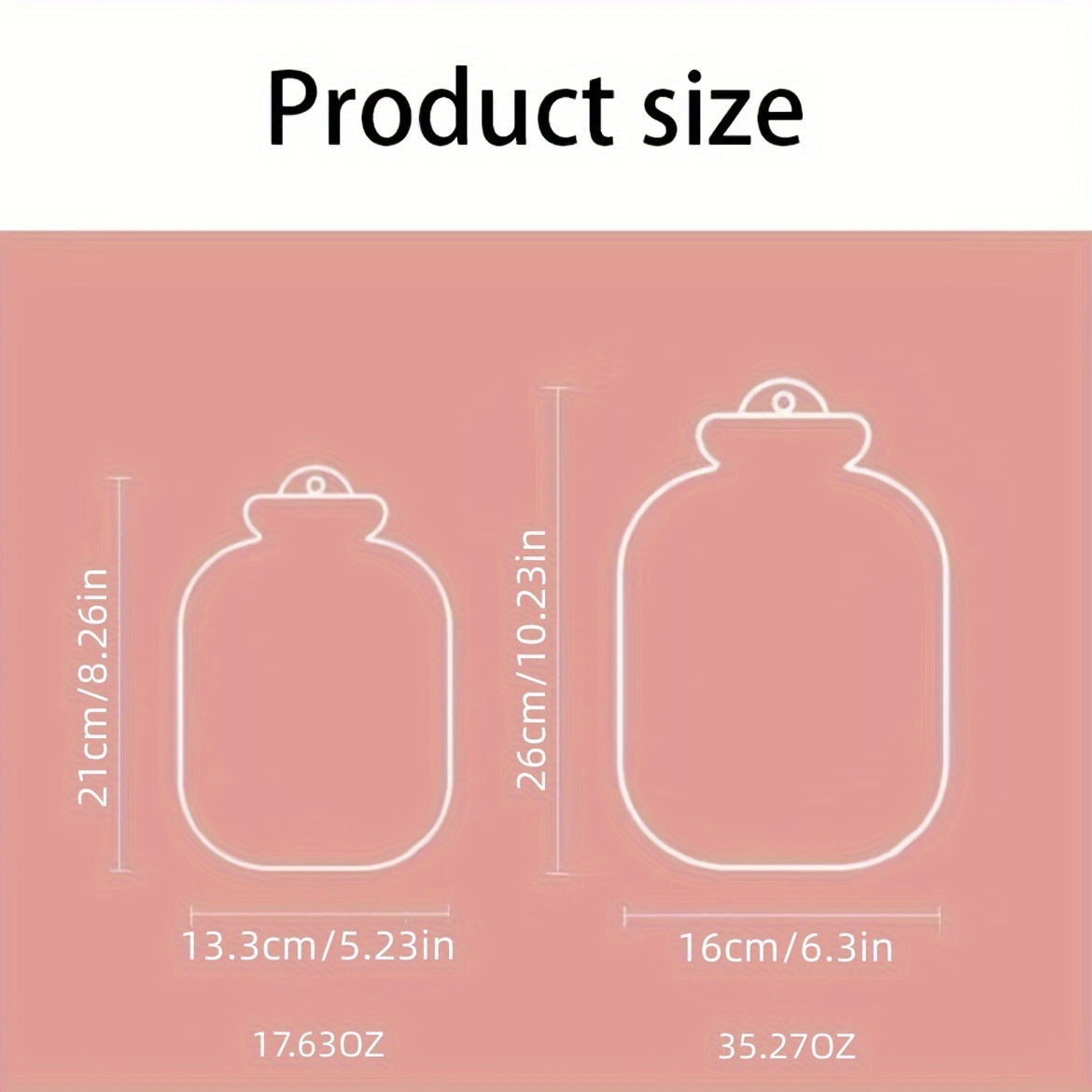 Plush Covered Hot Water Bag Home Office Travel