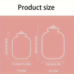 Plush Covered Hot Water Bag Home Office Travel