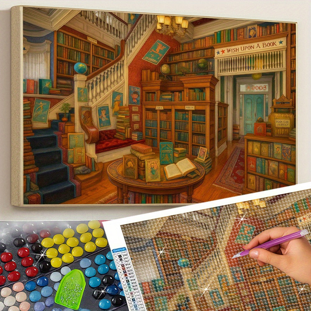 Book Lover Diamond Painting Kit - DIY Craft Set for Adults