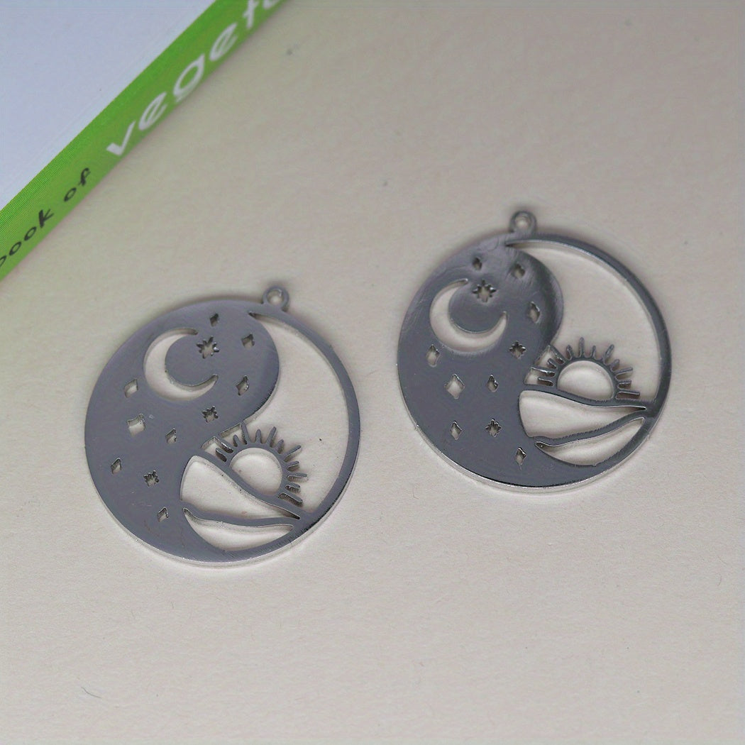 3pcs Vintage Mixed Style Golden Silver Pendant DIY Jewelry Making Accessories