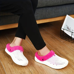 Women's Winter Clogs Plush Inner Comfort Slippers Indoor Outdoor Garden Slippers