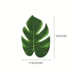 Tropical Palm Leaf Plants Hawaii Jungle Party Table Decor
