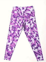 Camouflage Pattern Butt Lifting Yoga Workout Pants High Waist Sports Leggings