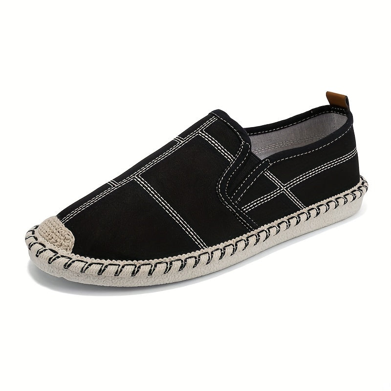 Men's Breathable Slip On Canvas Shoes Casual Flats For Walking