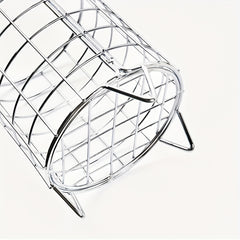 Iron Desktop Storage Basket Sundries Shelf Large Capacity Retro Style