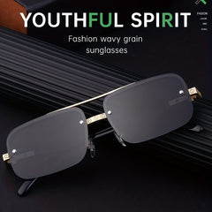 Men's Business Sunglasses High End Anti UV Gradient HD Vision Glasses