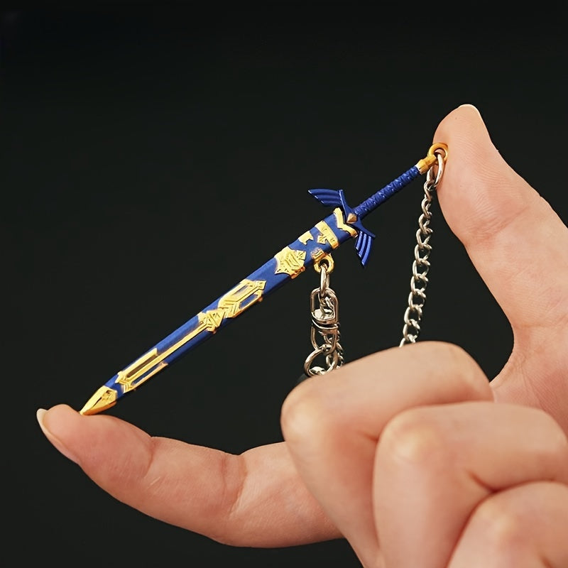Mini Master Sword Toy Keychain Model Hobby Collection Ornament Gift