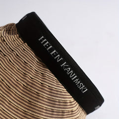 Striped Ponytail Visor Hat Foldable Headband Casual Sun Hats