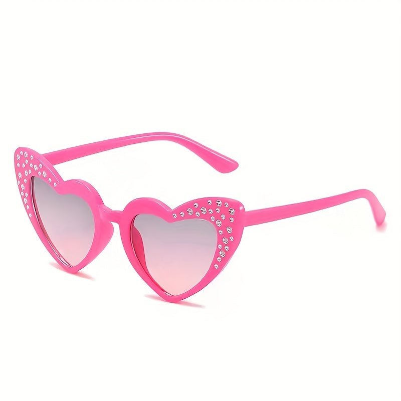 Kids Rhinestone Studded Sunglasses Outdoor Travel Supplies
