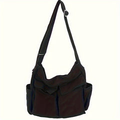 Canvas Crossbody Bag Casual Travel Daily Shoulder Messenger Bag