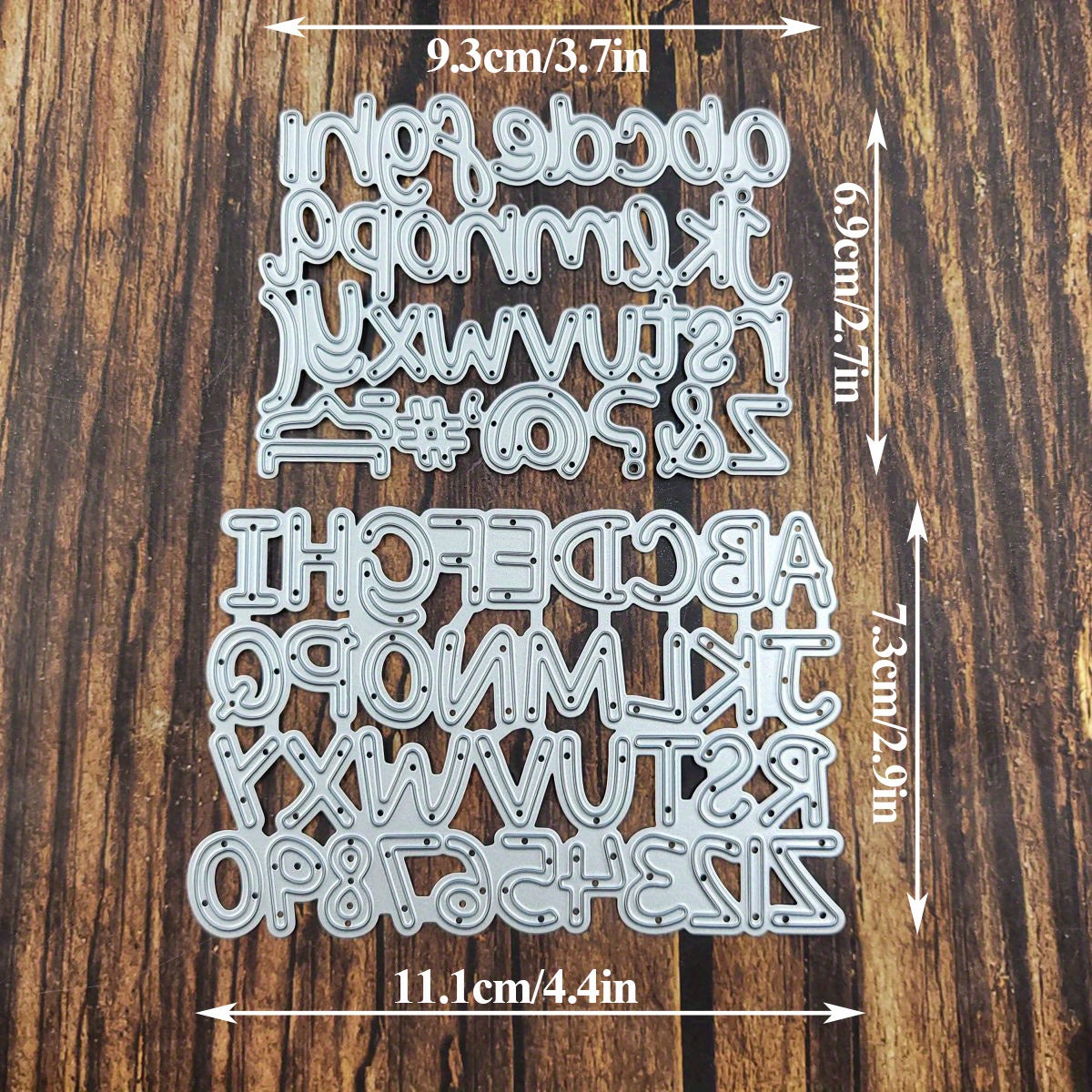 2pcs Alphabet Metal Cutting Dies For Scrapbooking DIY Craft Embossing