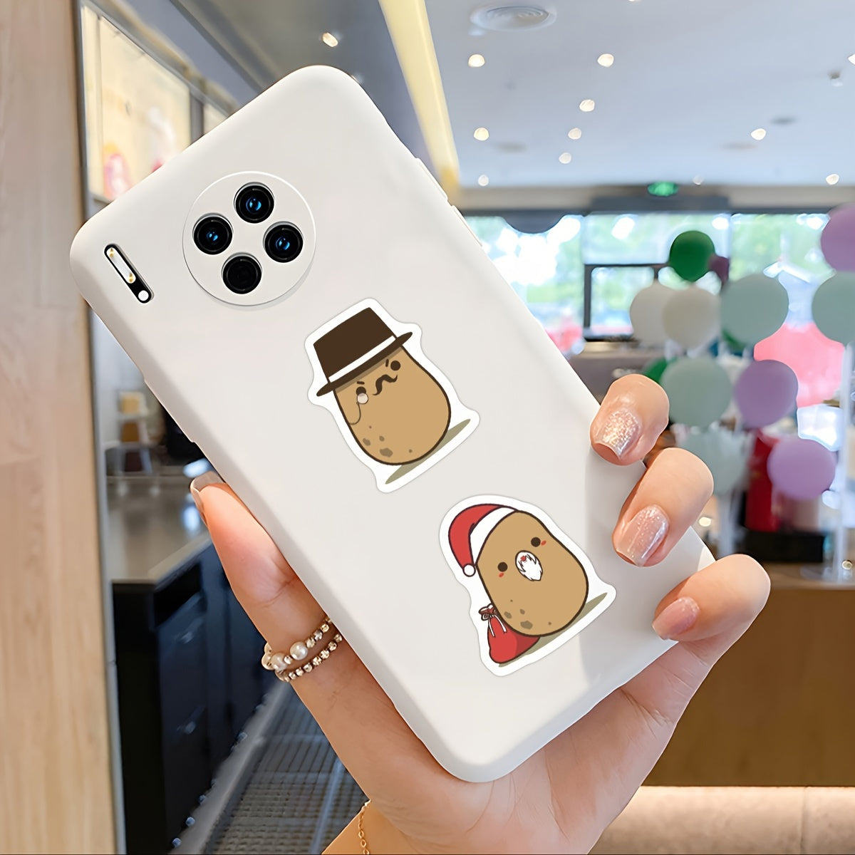 500pcs Potato Stickers Roll for Laptop Waterbottle Phone Skateboard