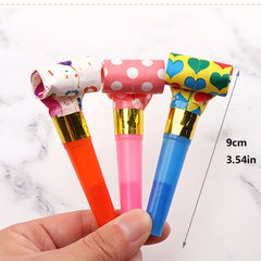 30pcs Plastic Whistle Props for Birthday Party, Student Toys - Random Large Size