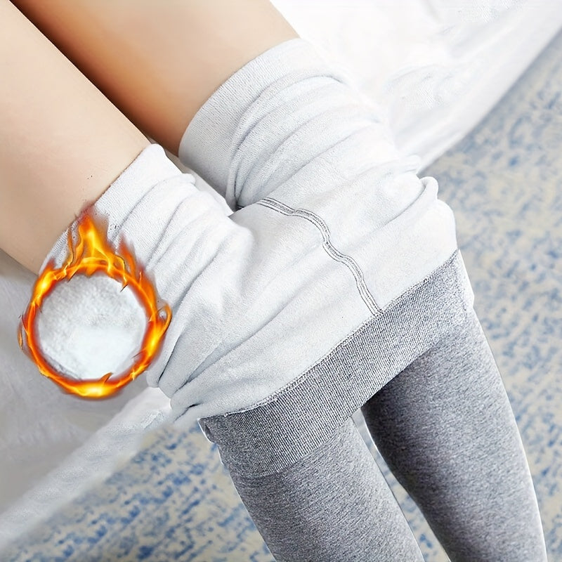 Striped Trim High Waist Slim Leggings Women's Stockings