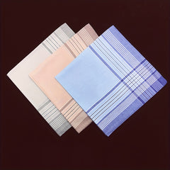 6pcs Men's Handkerchief 40x40 cm Pure Mix Colors and Styles