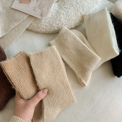 3 Pairs Soft Mid Tube Socks Women's Stockings