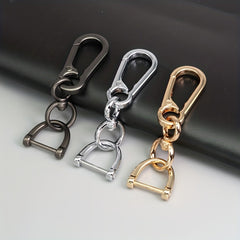 Metal Keychain Holder For Belt Heavy Duty Key Fob Carabiner D ring Clips