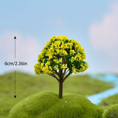 2pcs Mini Sakura Trees Plant Ornament Micro Landscape Craft