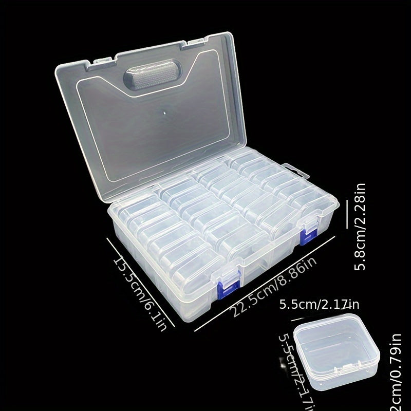 Plastic Storage Box 14 20 28 42 Grids Bead Storage Case