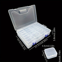 Plastic Storage Box 14 20 28 42 Grids Bead Storage Case
