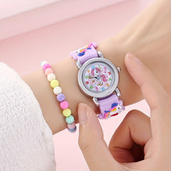 3pcs Set: Unicorn Watch, Bracelet, Necklace