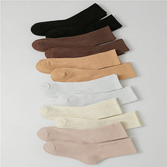 12 Pairs Soft Comfy Mid Tube Women's Socks Stockings