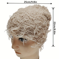 Unisex Ear Protection & Windproof Balaclava Cap - Solid Raw Decor