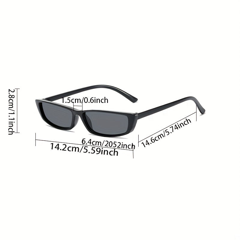 Y2K Rectangle Sunglasses Anti Glare UV400
