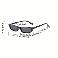 Y2K Rectangle Sunglasses Anti Glare UV400