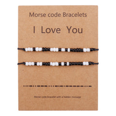 Adjustable Waterproof Cord Couples Bracelets Yin Yang His And Her Lover Bracelet