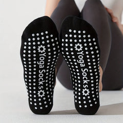 5 Pairs Anti Slip Yoga Socks for Exercise Fitness Indoor Jump Rope Dance Socks