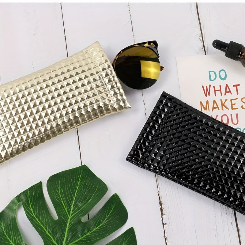 Solid Glasses Bag with Automatic Closure Sunglasses Pouch