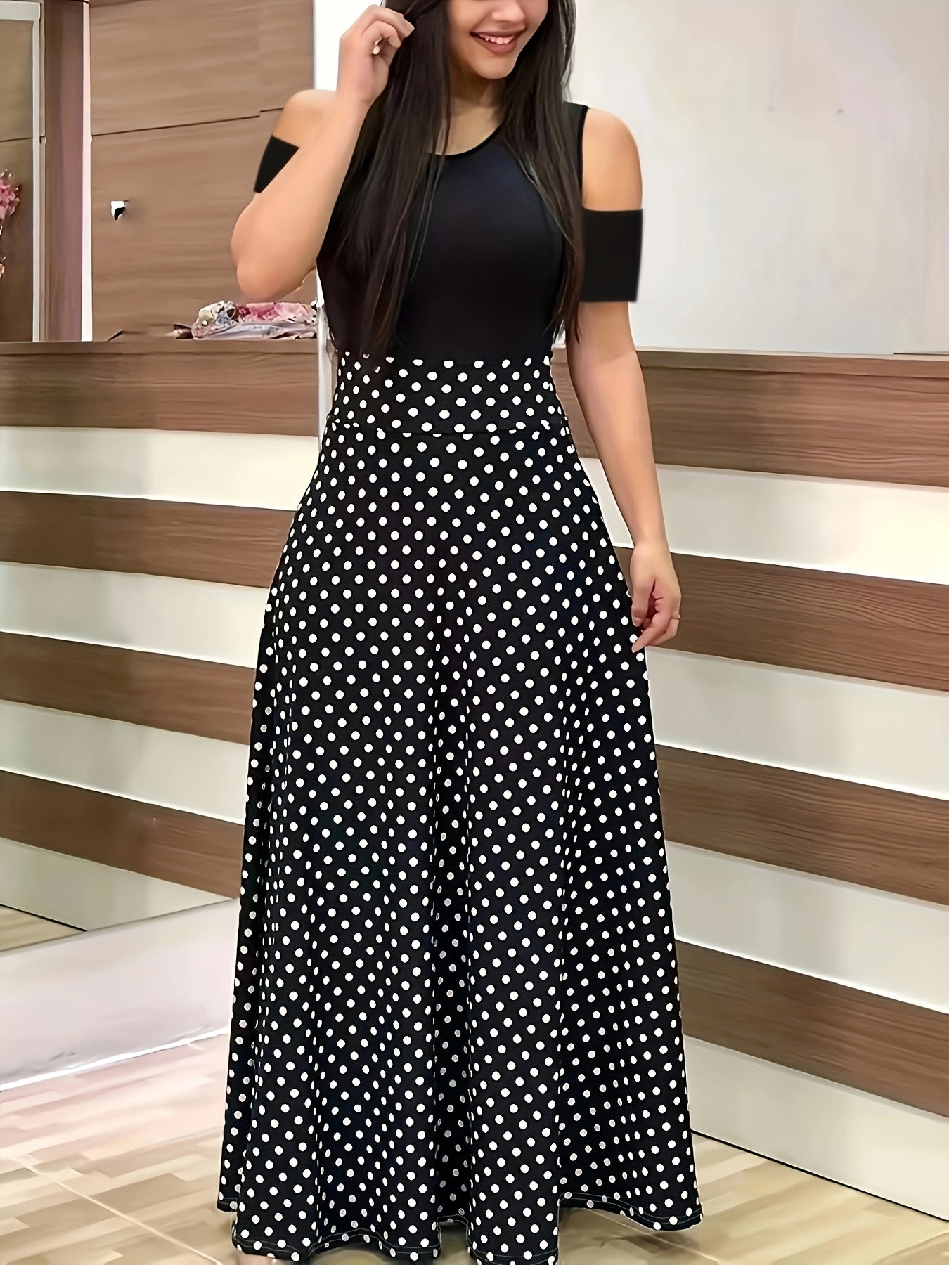  Floral Print Maxi Dress