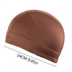 Firesara Fabric Swim Cap High Elasticity One Size Wig Cap For Men
