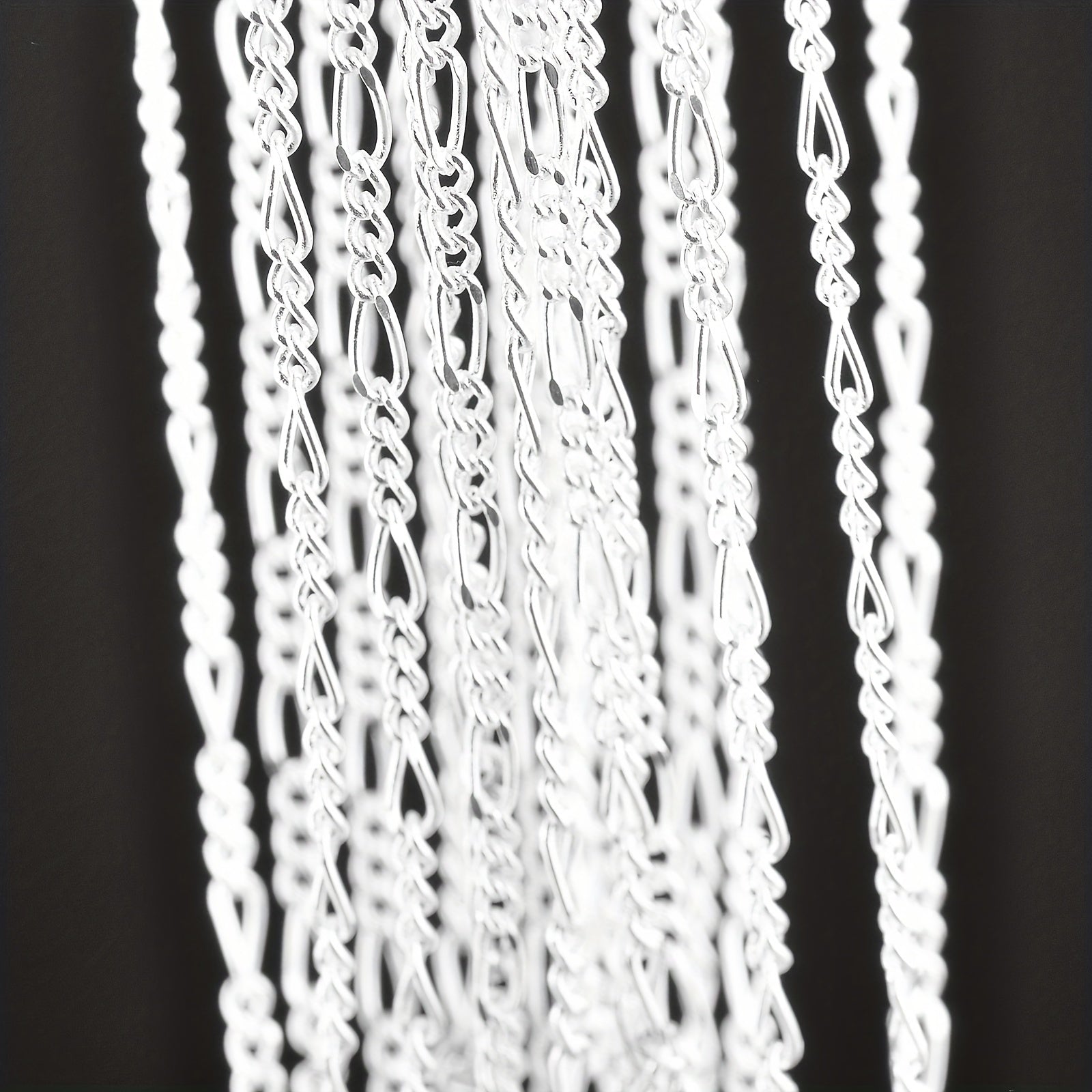 925 Sterling Silver Plate Chain Collar Necklace for DIY Jewelry