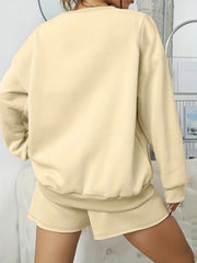  Halloween 2pcs Set Graphic Sweatshirt & Shorts Outfits