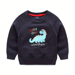 Baby Boys Cartoon Print Sweatshirt for Spring and Autumn