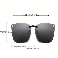 Men's Clip on Flip Up Polarizing Sunglasses Driving Glasses