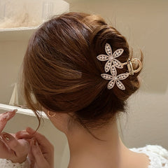 Faux Pearl Rhinestone Hair Claw Jewelry Hair Accessory For Women