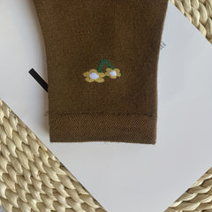 5 Pairs Floral Print Socks - Comfy & Breathable Mid Tube Socks