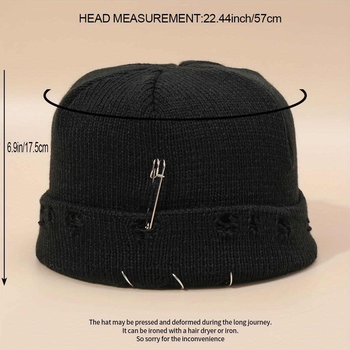 Winter Warm Knitted Woolen Hat Men Women Melon Skin Hat