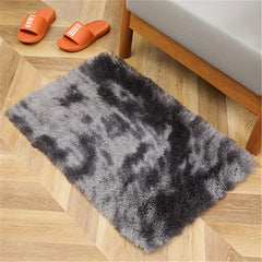 Soft Plush Tie Dyed Shaggy Area Rug