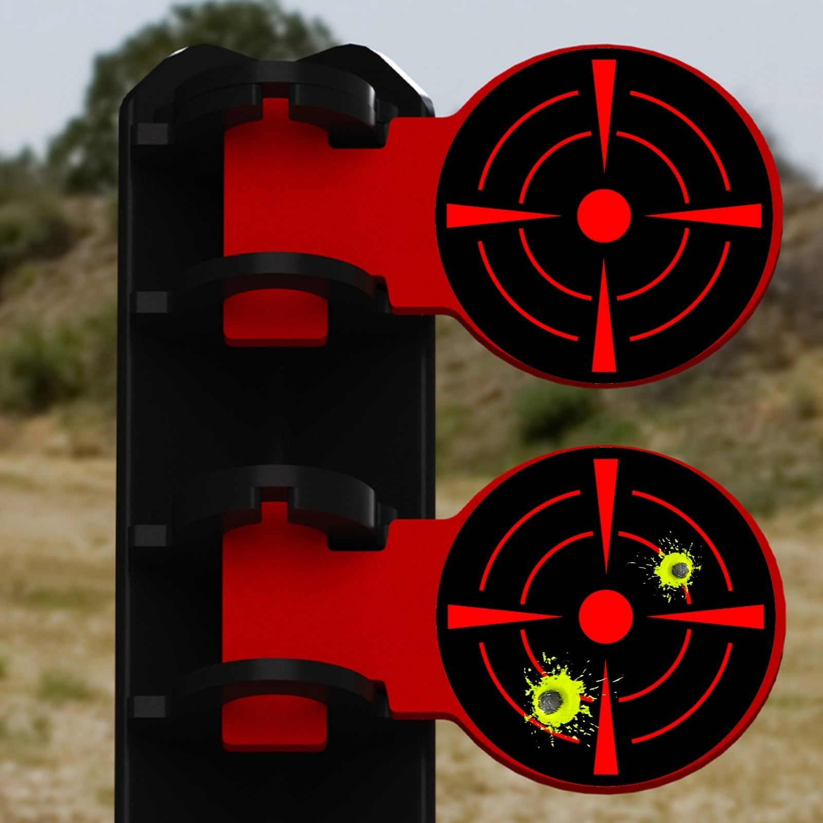 200pcs Adhesive Paper Targets for Shooting Range 7.62cm