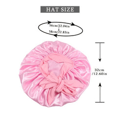 Silk Shower Caps For Women Night Cap Waterproof 