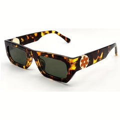 Men's Square Mixed Sunglasses Stainless Steel Anti UV400 Vintage Eyewear