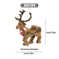Christmas Deer Building Blocks Hand Puzzle Toys for Kids