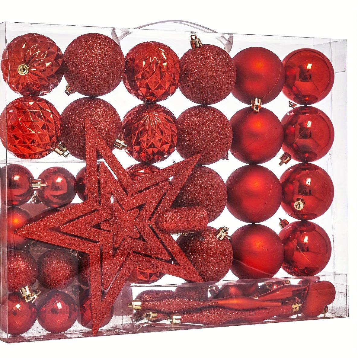 Christmas Halloween Gift Tree Top Star Love Hanging Ball Christmas Ball