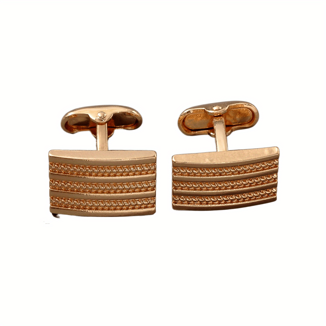 Striped Men's Cufflinks French Business Shirt Sleeve Studs
