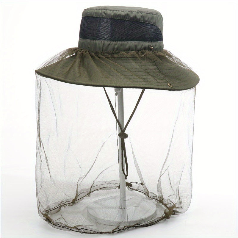 Summer Outdoor Mesh Mosquito-proof Hat Sunscreen Quick Drying Fisherman Hat